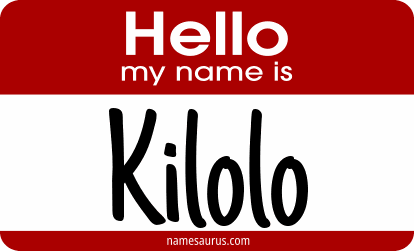Hello my name is Kilolo png download