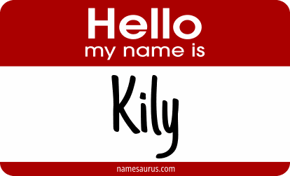 Hello my name is Kily png download