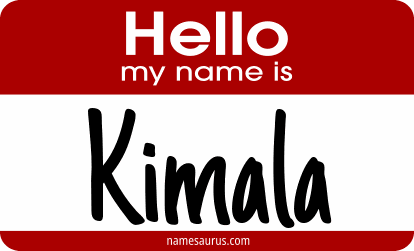 Hello my name is Kimala png download