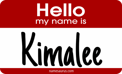 Hello my name is Kimalee png download
