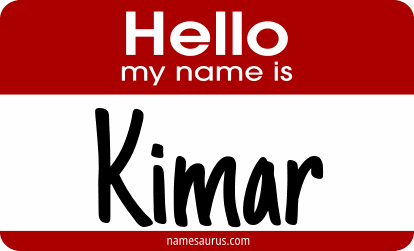 Hello my name is Kimar png download