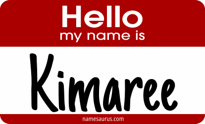 Hello my name is Kimaree png download