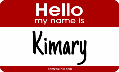 Hello my name is Kimary png download