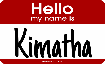 Hello my name is Kimatha png download