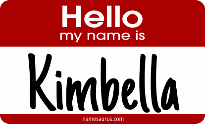 Hello my name is Kimbella png download