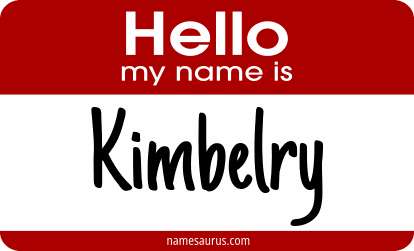 Hello my name is Kimbelry png download