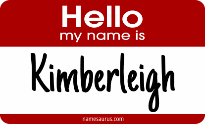 Hello my name is Kimberleigh png download