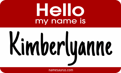 Hello my name is Kimberlyanne png download