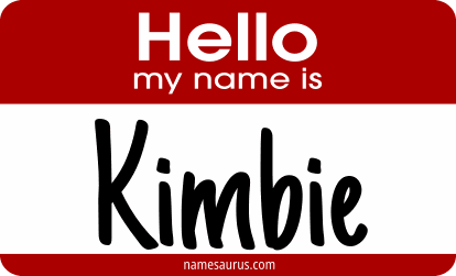 Hello my name is Kimbie png download