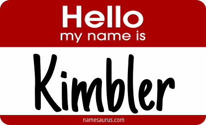Hello my name is Kimbler png download