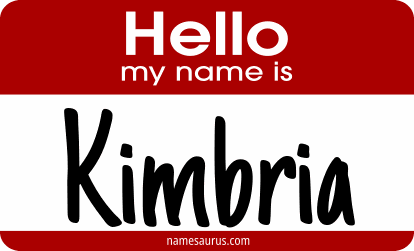 Hello my name is Kimbria png download