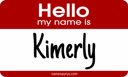Hello my name is Kimerly png download