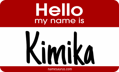 Hello my name is Kimika png download
