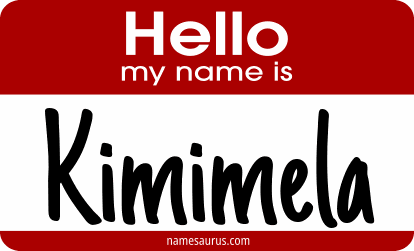 Hello my name is Kimimela png download