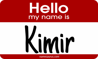 Hello my name is Kimir png download