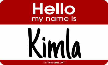 Hello my name is Kimla png download