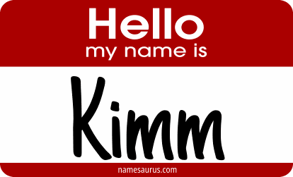 Hello my name is Kimm png download