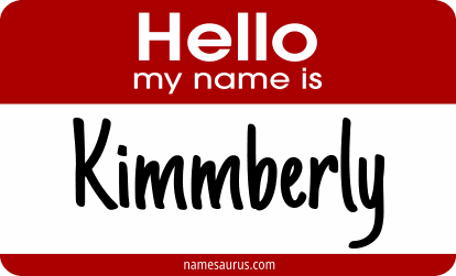 Hello my name is Kimmberly png download