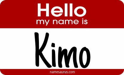 Hello my name is Kimo png download