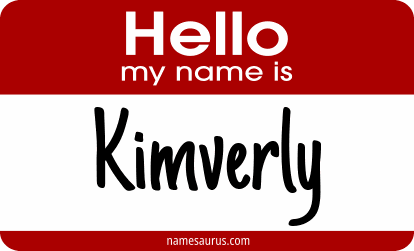 Hello my name is Kimverly png download