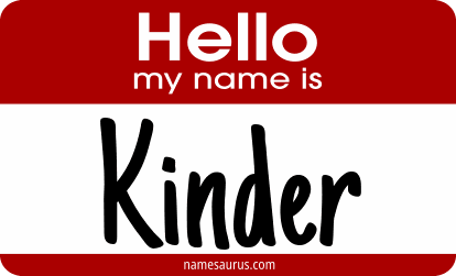 Hello my name is Kinder png download