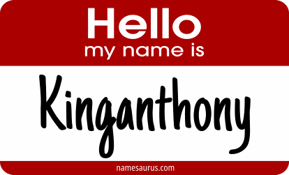 Hello my name is Kinganthony png download