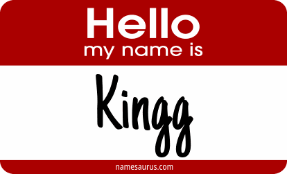 Hello my name is Kingg png download