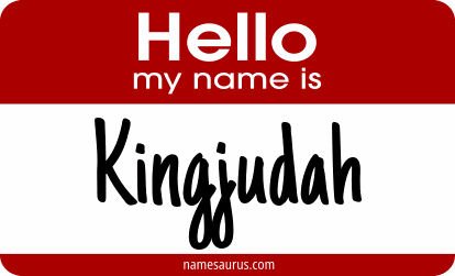 Hello my name is Kingjudah png download