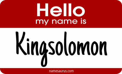Hello my name is Kingsolomon png download