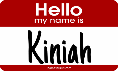 Hello my name is Kiniah png download