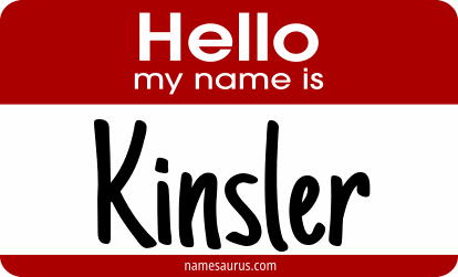 Hello my name is Kinsler png download