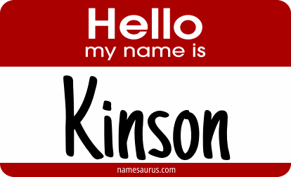 Hello my name is Kinson png download