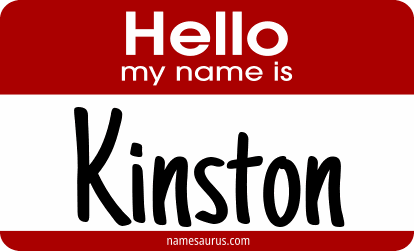 Hello my name is Kinston png download