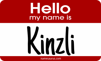 Hello my name is Kinzli png download