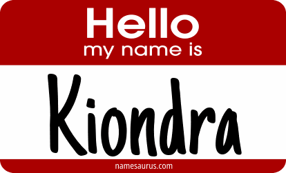 Hello my name is Kiondra png download