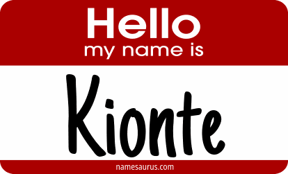 Hello my name is Kionte png download