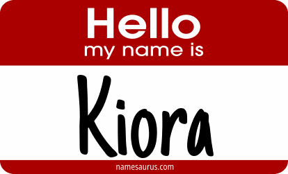 Hello my name is Kiora png download