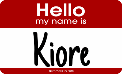 Hello my name is Kiore png download