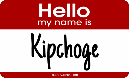 Hello my name is Kipchoge png download
