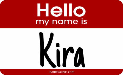 Hello my name is Kira png download
