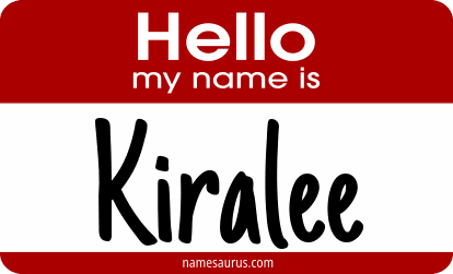 Hello my name is Kiralee png download