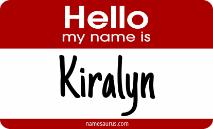 Hello my name is Kiralyn png download
