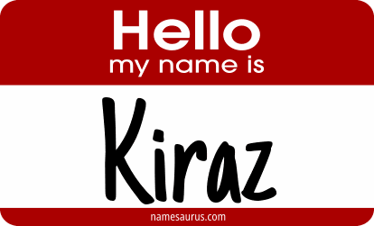 Hello my name is Kiraz png download