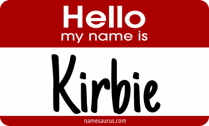 Hello my name is Kirbie png download