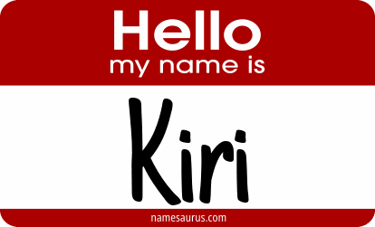 Hello my name is Kiri png download