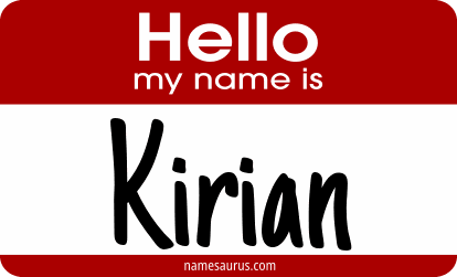 Hello my name is Kirian png download