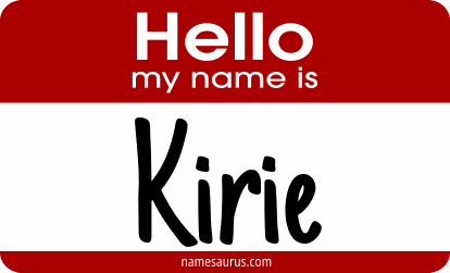 Hello my name is Kirie png download