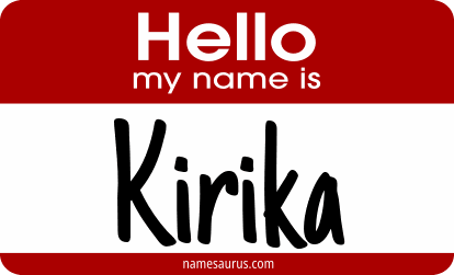 Hello my name is Kirika png download