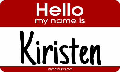 Hello my name is Kiristen png download