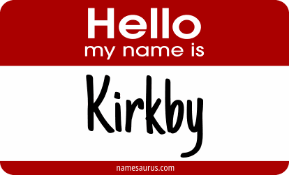 Hello my name is Kirkby png download